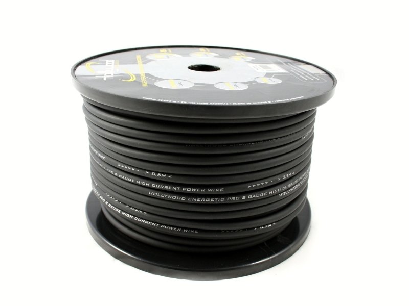10mm2 Power kabel zwart 
