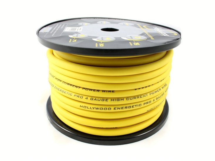 20mm2 Power kabel geel 