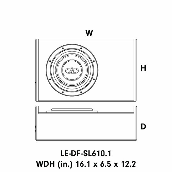 LE-DF-SL610.1 2x2 ohm