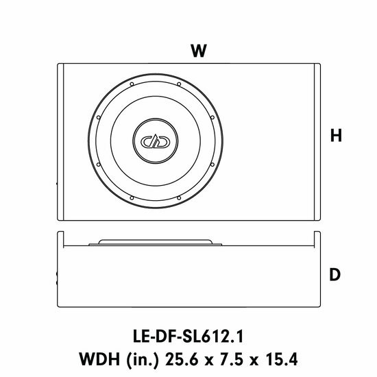 LE-DF-SL612.1 2x4 ohm