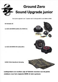 Ground Zero junior set BMW Mini 