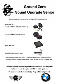 Ground Zero Senior set BMW Mini